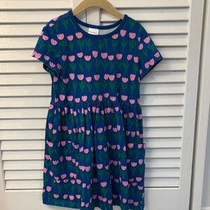 Hanna Andersson Blue and Pink Tulip Dress